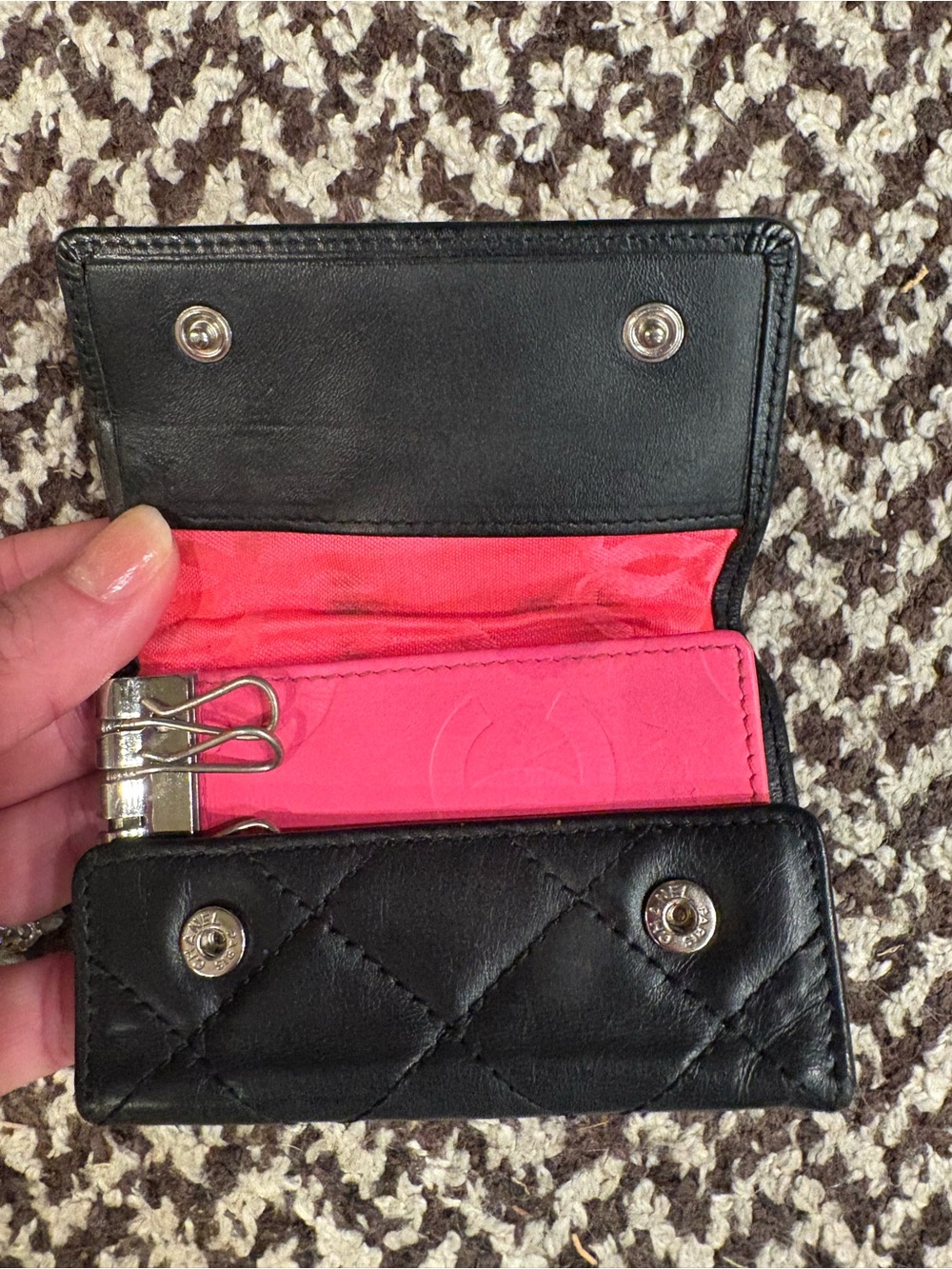 Chanel Cambon Quilted Leather Zip Wallet & Key Holder Set - Picture 14 of 14